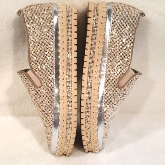 JOLIMALL Gliter Platform Slip On Loafer/Sneaker - Picture 8 of 13